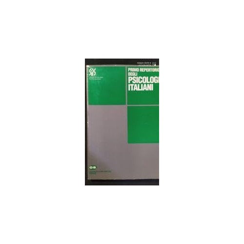 Libro - Primo repertorio degli psicologi italiani