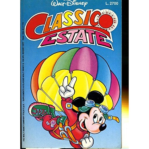 Libro - F- CLASSICO ESTATE -- DISNEY - 1989 - B - LFX748