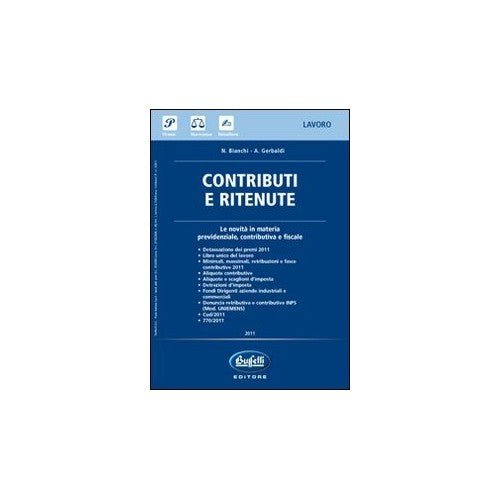 Libro - Contributi e ritenute - Bianchi, Nevio