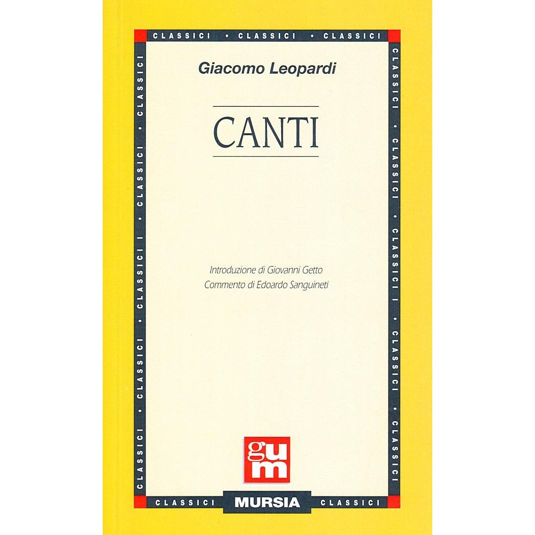 Libro - I canti - Leopardi, Giacomo