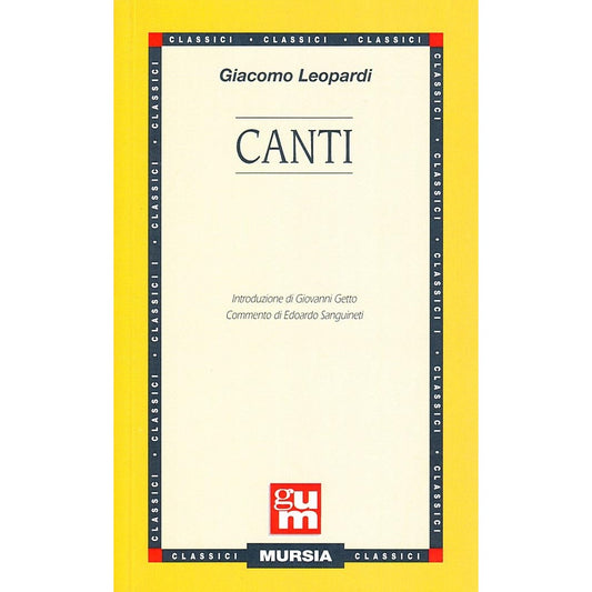 Libro - I canti - Leopardi, Giacomo