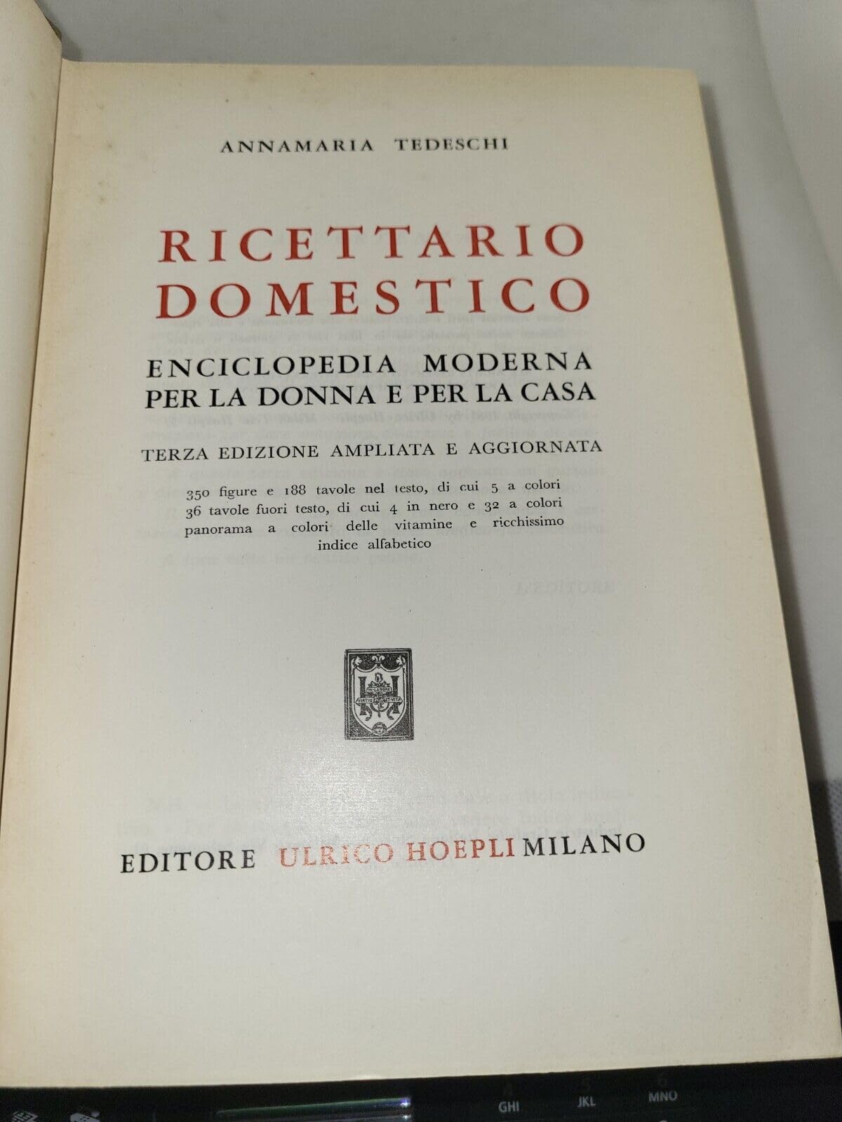Annamaria Tedeschi - Ricettario domestico. Terza edizione ampliata