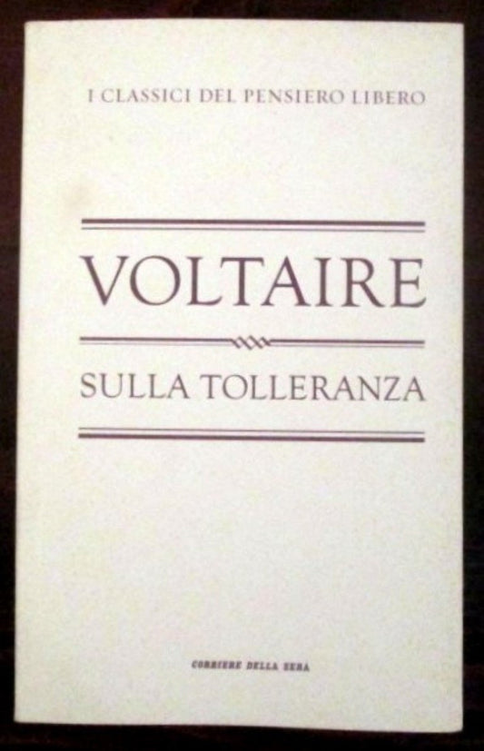 Libro - Sulla tolleranza - Voltaire