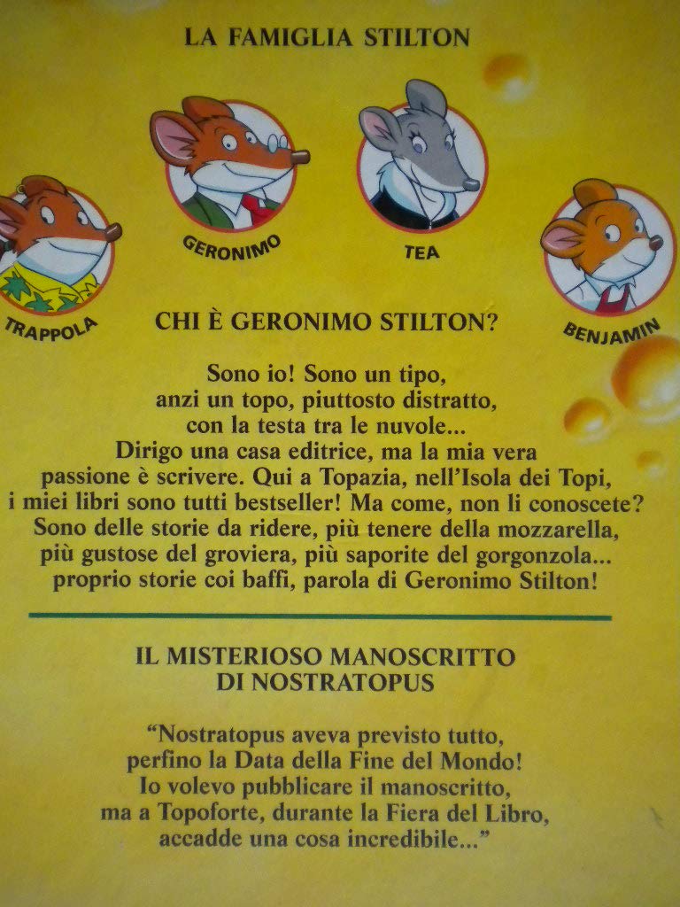 Geronimo STILTON Il misterioso manoscritto di Nostratopus