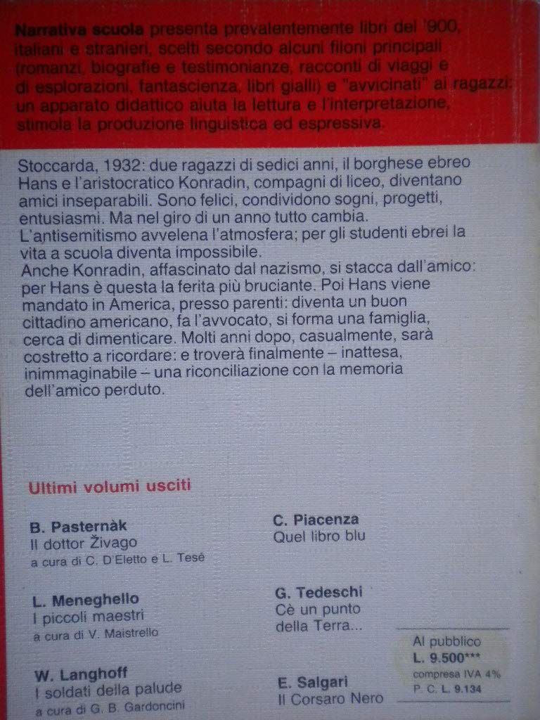 Libro - L'amico ritrovato (Narrativa scuola Feltrinelli/Loescher) - Uhlman, Fred