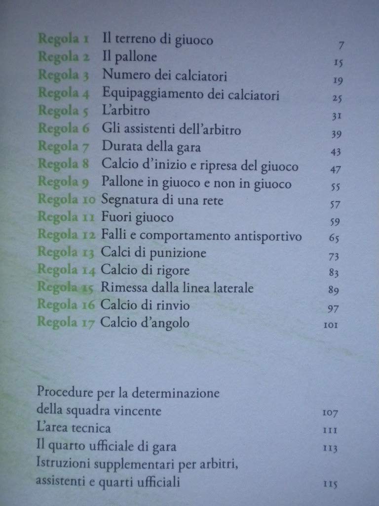 Il regolamento del giuoco del calcio