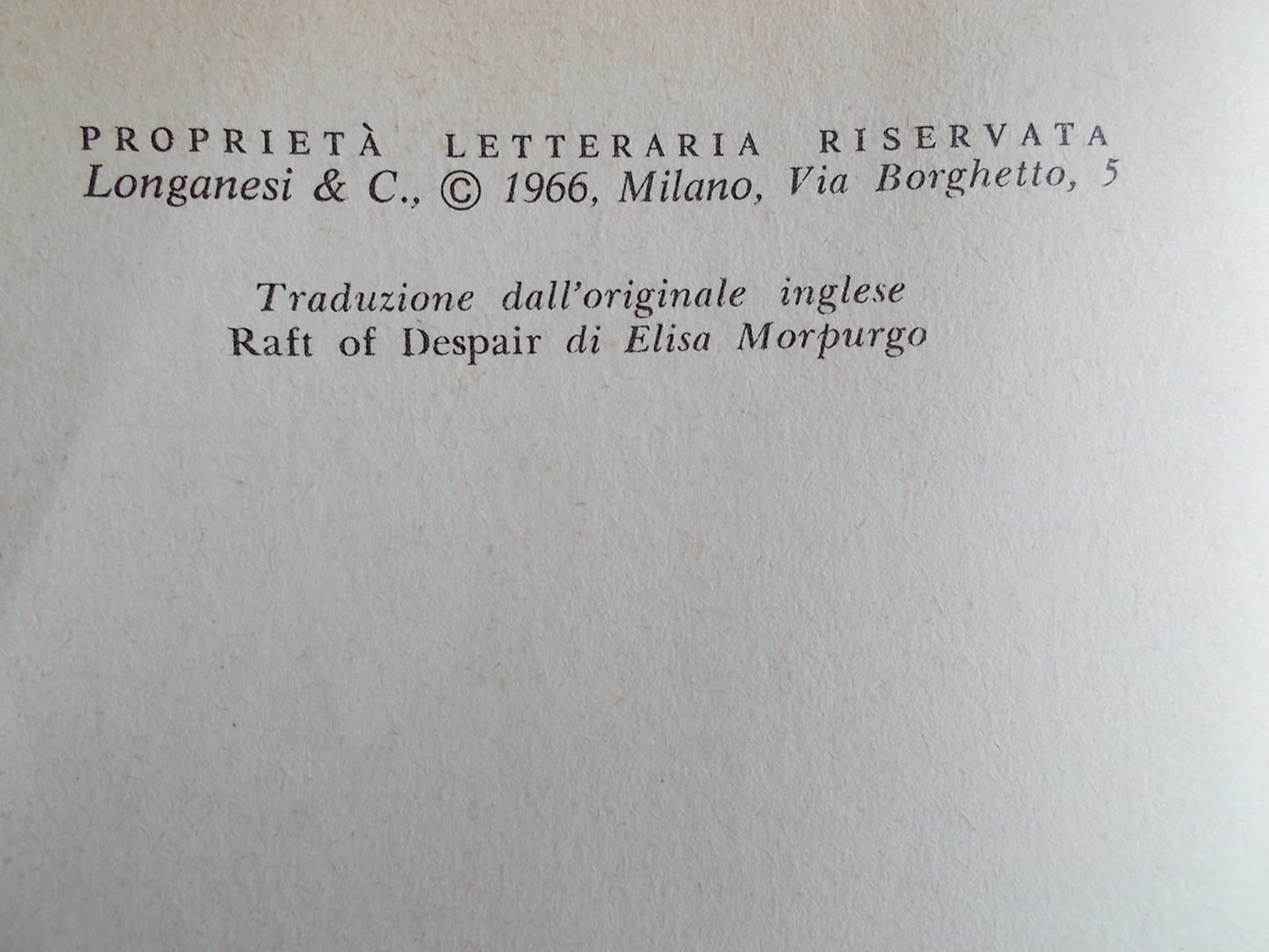 La zattera della disperazione.
