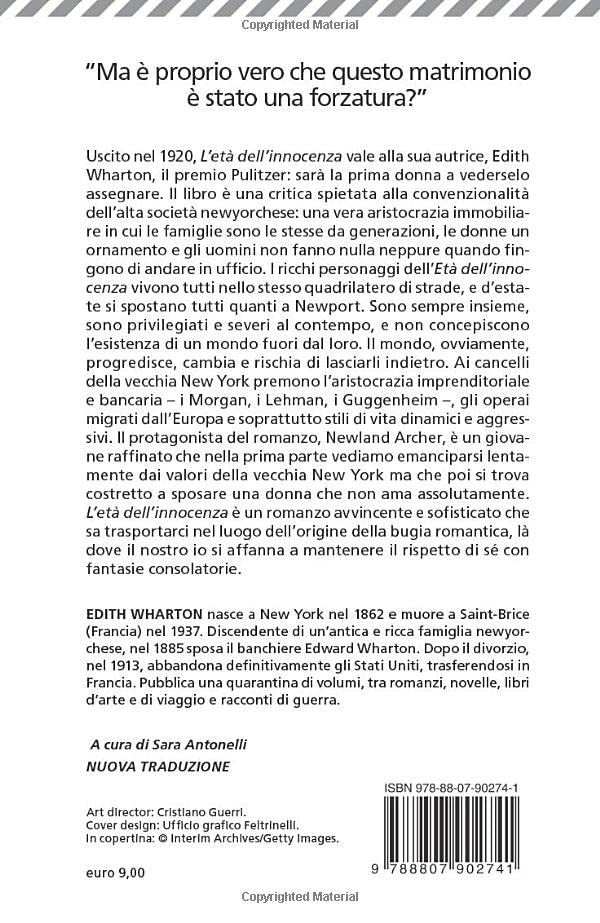 Libro - L'età dell'innocenza - Wharton, Edith