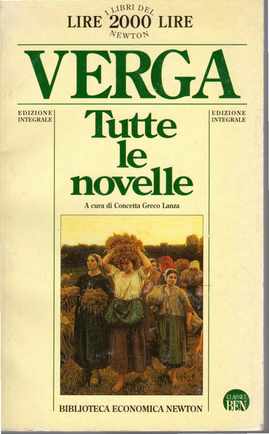 Libro - Verga Tutte le novelle Newton 1994