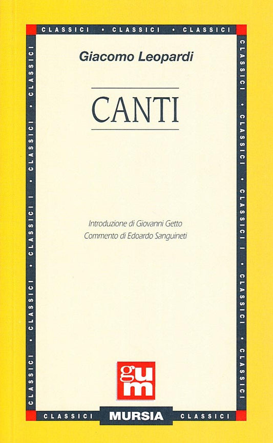 Libro - I canti - Leopardi, Giacomo