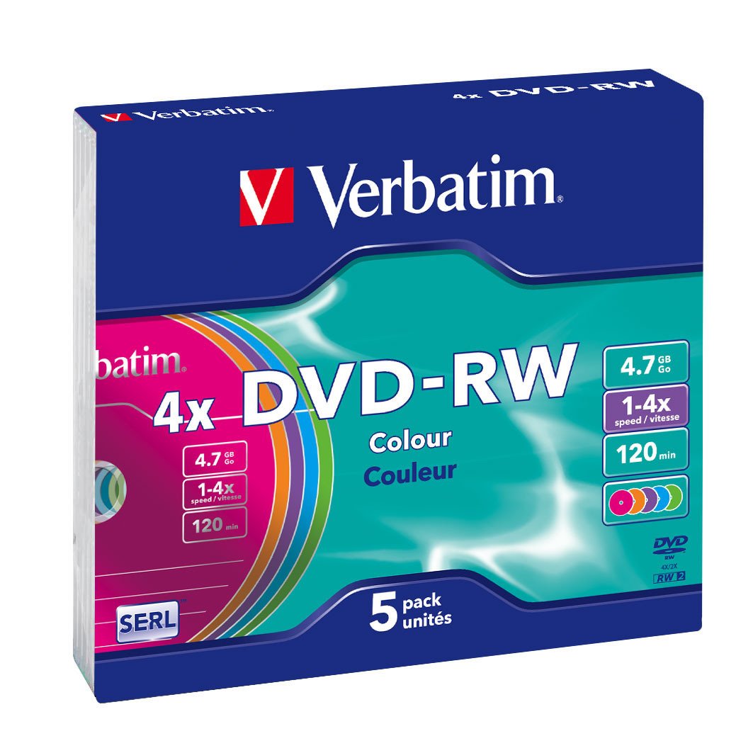 DVD - Verbatim DVD-RW 4.7GB - Confezione da 5