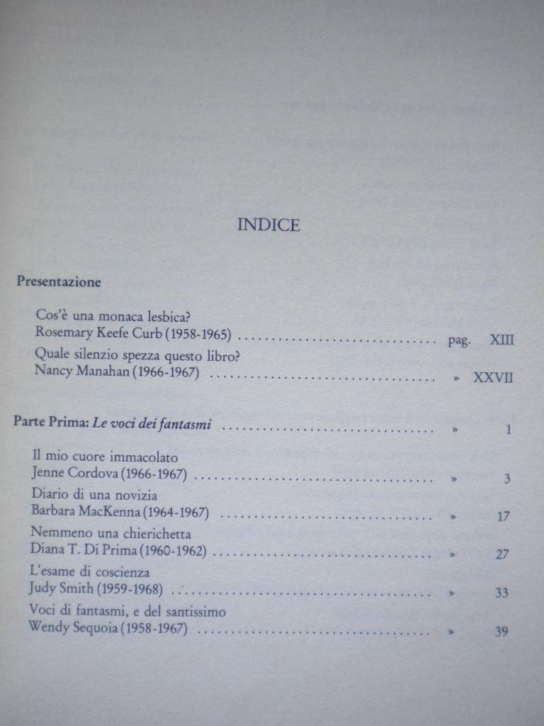 Libro - Dentro il Convento Le monache rompono il silenzio - Nancy Manahan-Rosemary Curb