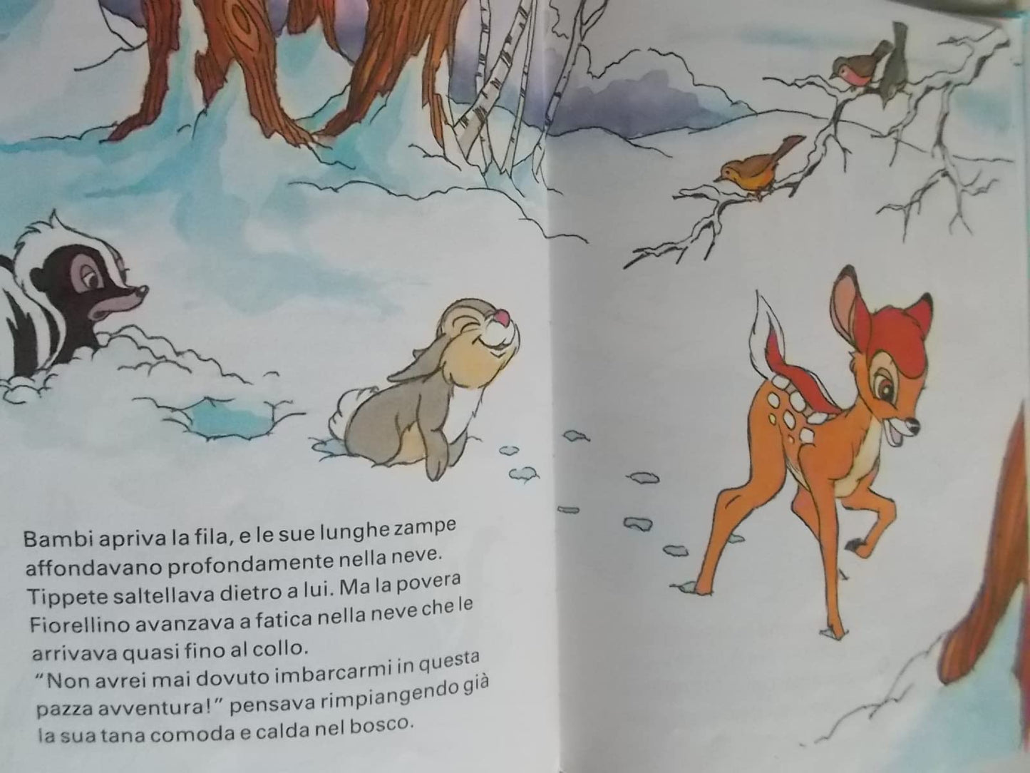La Prima Neve Di Bambi Di Walt Disney Imparo A Leggere Con Topolino.