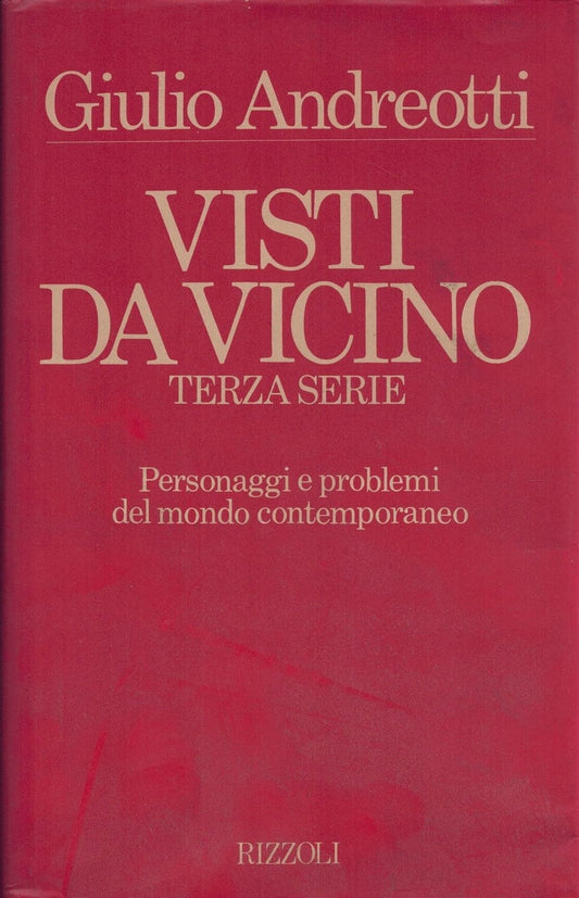 Libro - Visti da vicino Terza serie Giulio Andreotti Rizzoli III ed