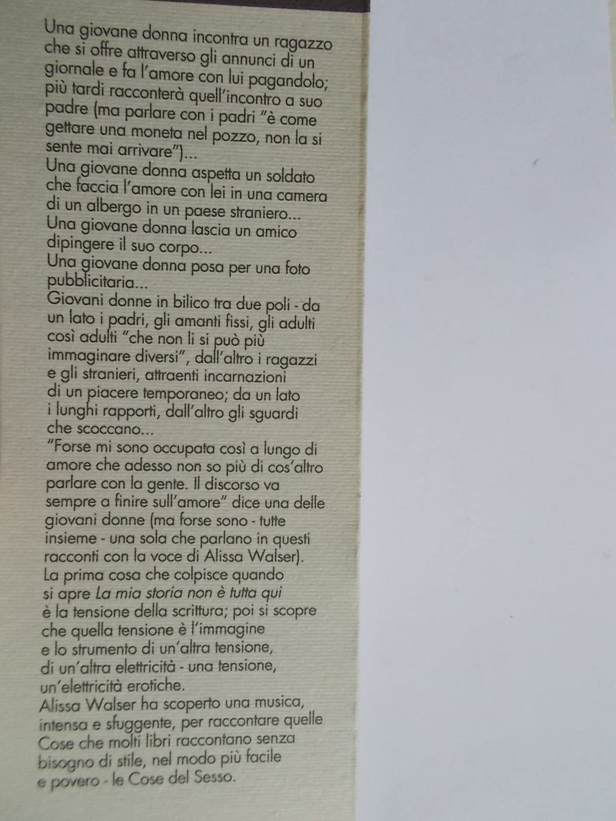 LA MIA STORIA NON E' TUTTA QUI