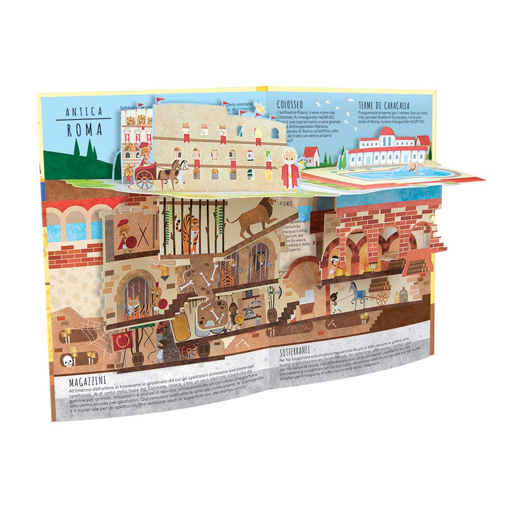 Libro - La storia delle antiche civiltà. Pop-up sopra e sotto. Ediz. a colori - Manuzzato, Valentina