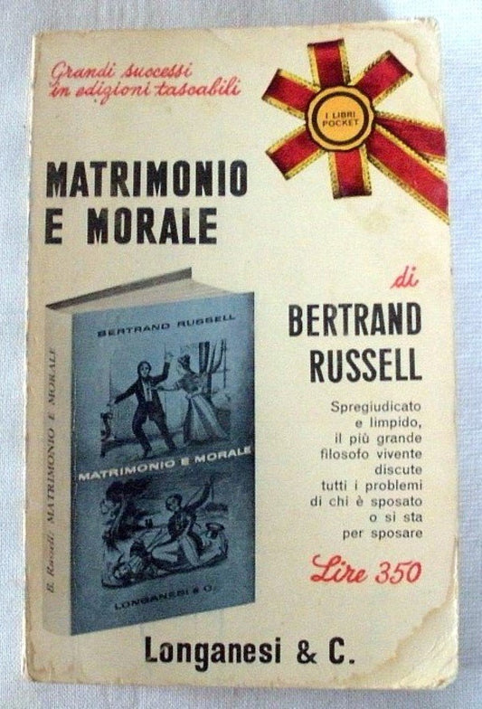 Libro - Matrimonio e Morale di Bertrand Russell
