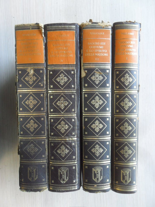Libro - Saggio sui costumi e lo spirito delle nazioni - 4 volumi Vol