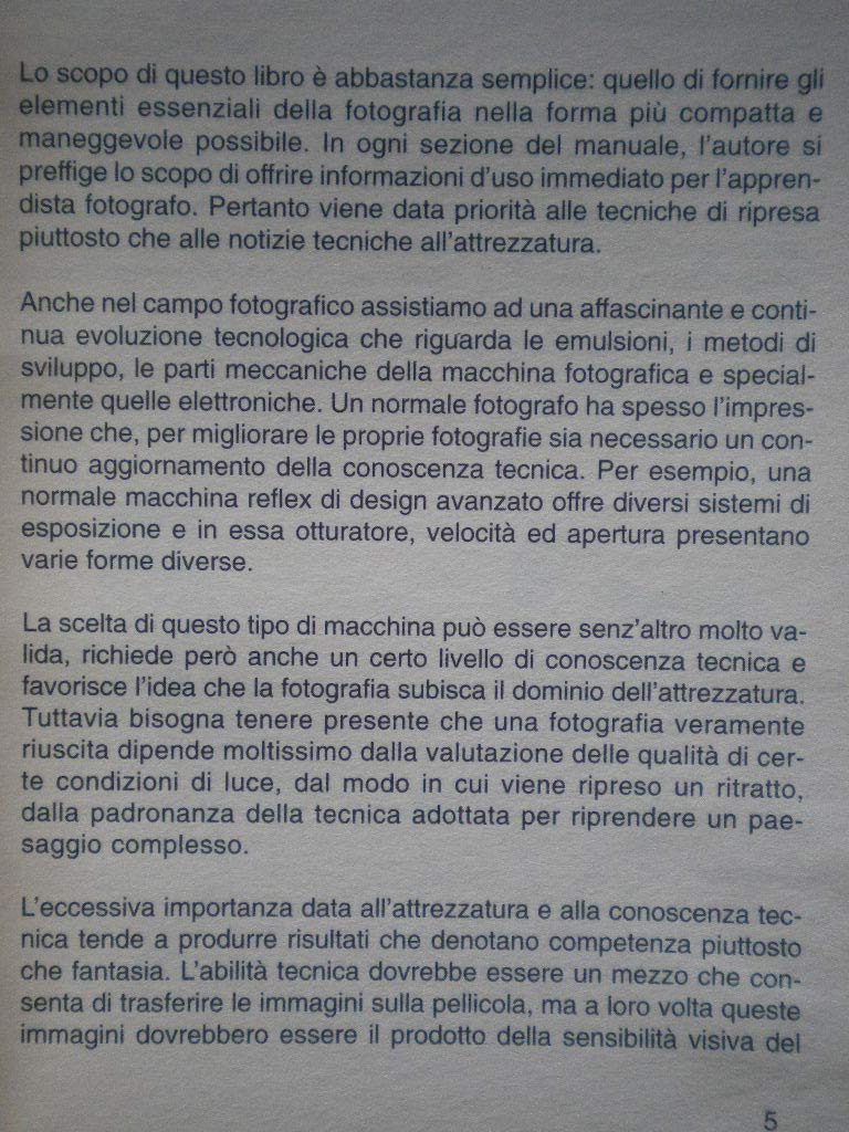 Libro - Breve guida alla fotografia - manuale macchine fotografiche