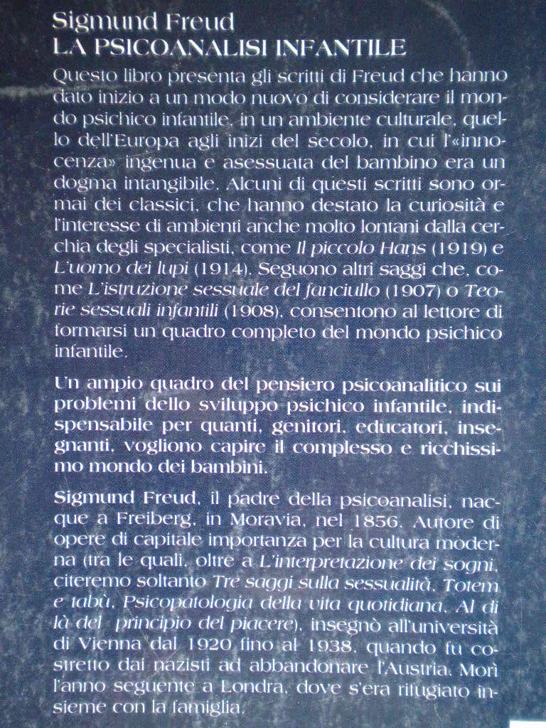 La psicoanalisi infantile