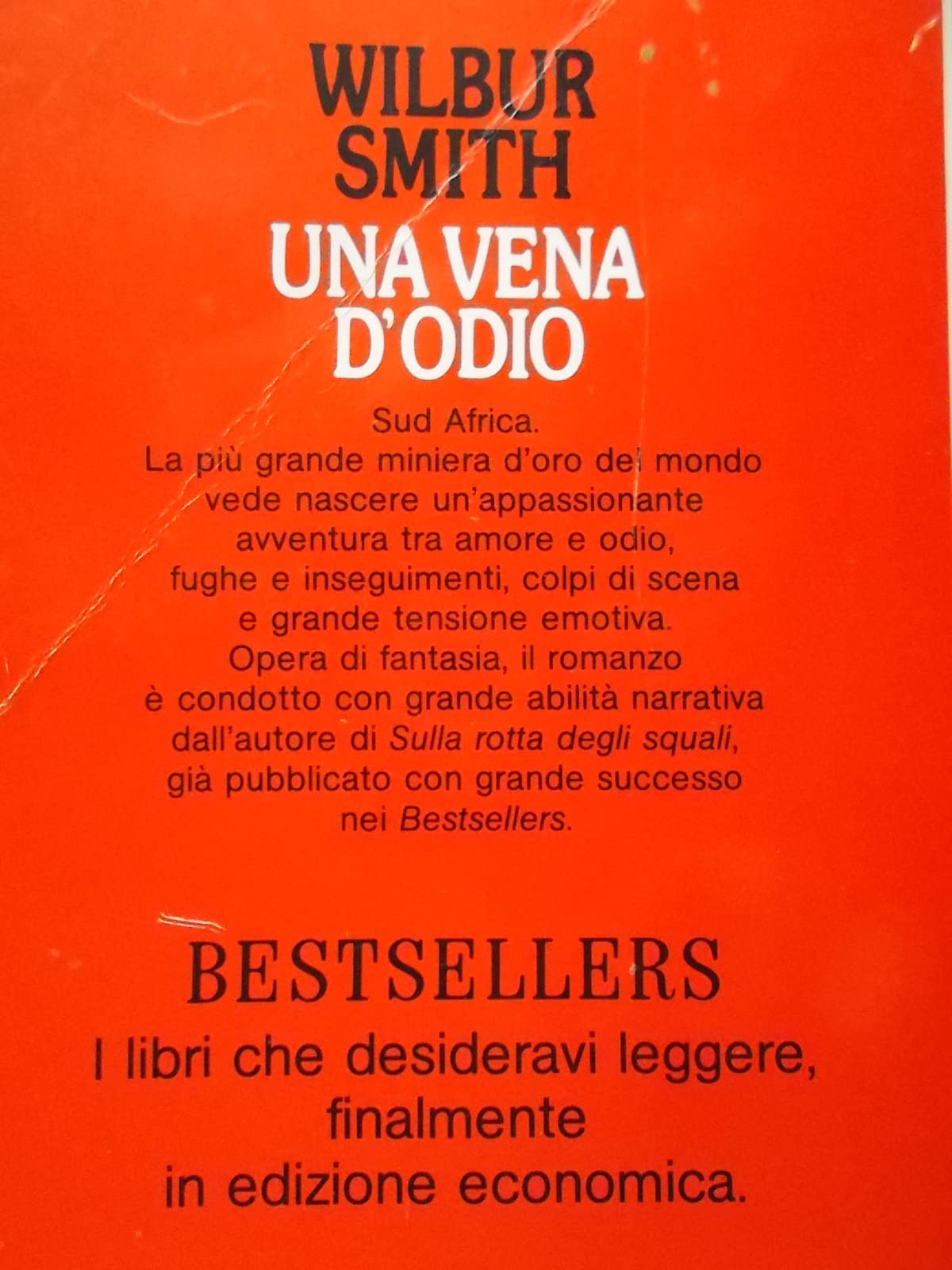 Libro - Una vena d'odio - Smith, Wilbur