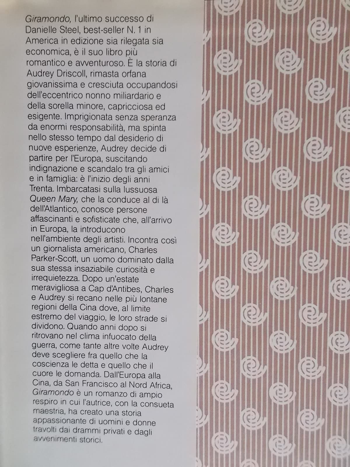 L- GIRAMONDO- DANIELLE STEEL- EUROCLUB-- 1a ED.- 1989- CS- ZDS133