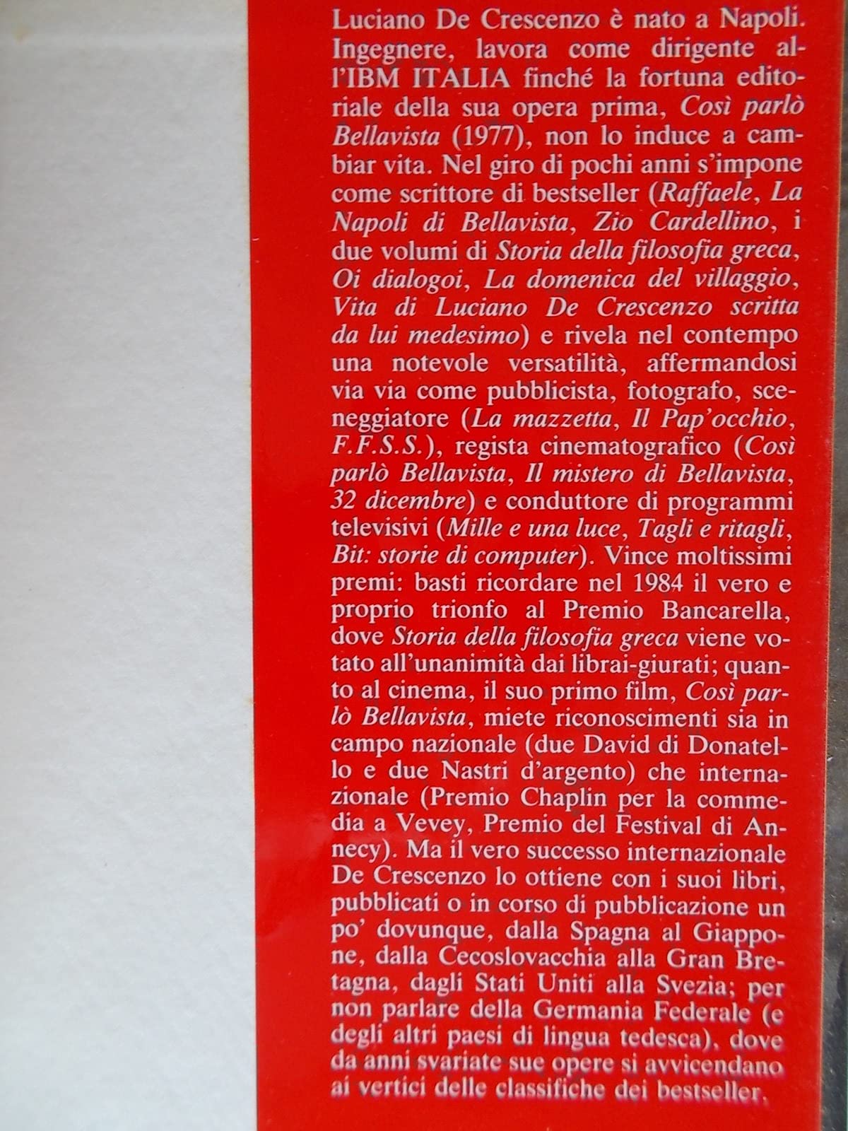 Libro - Elena, Elena, amore mio - De Crescenzo, Luciano
