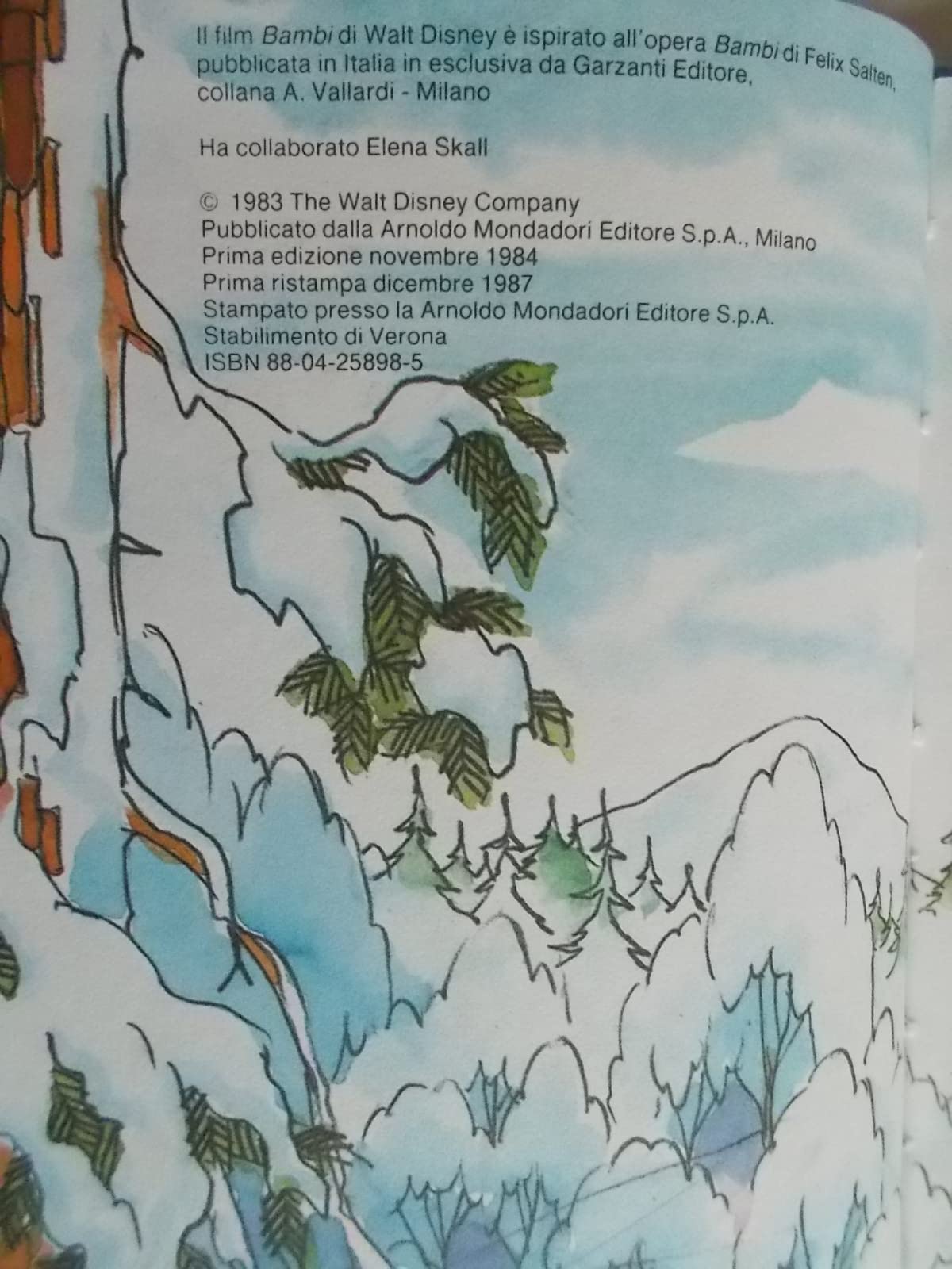 La Prima Neve Di Bambi Di Walt Disney Imparo A Leggere Con Topolino.