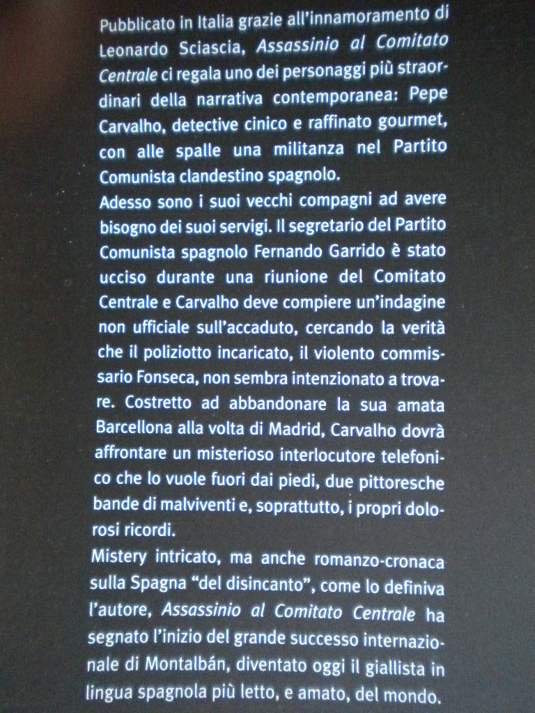 Libro - ASSASSINIO AL COMITATO CENTRALE - Montalban