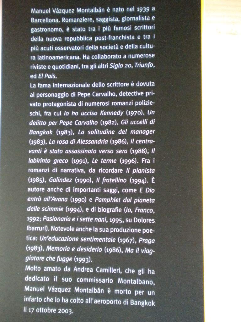 Libro - ASSASSINIO AL COMITATO CENTRALE - Montalban