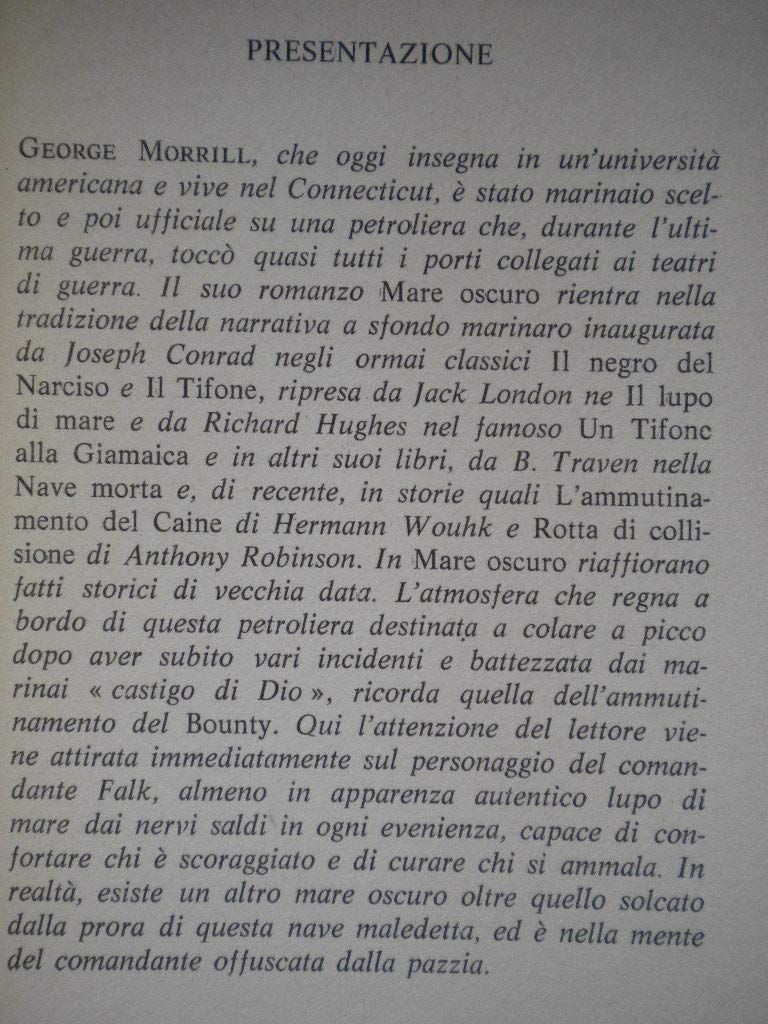 Mare oscuro.