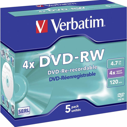 Verbatim Dvd-Rw 4.7Gb - Confezione da 5