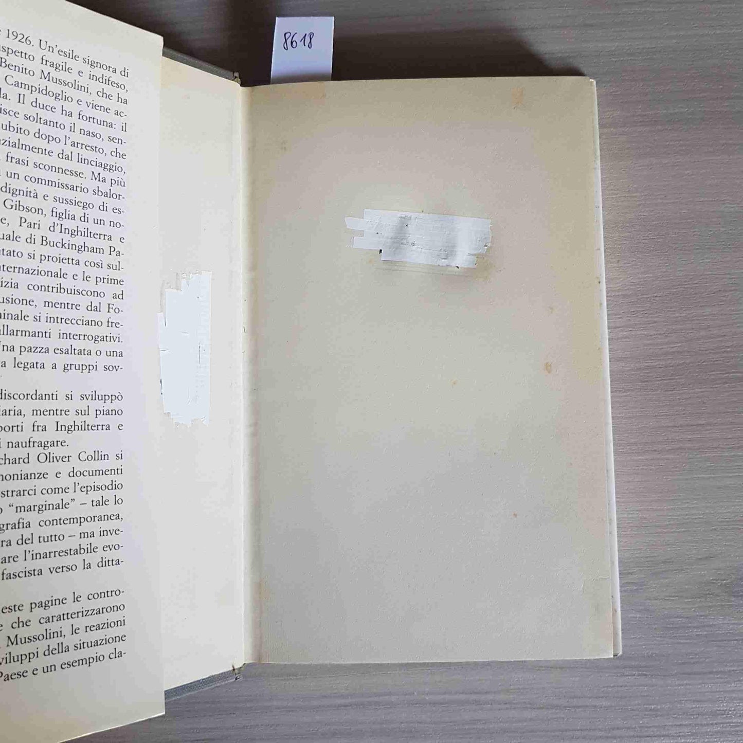 Libro - La donna che sparò a Mussolini - Collin, O. Richard