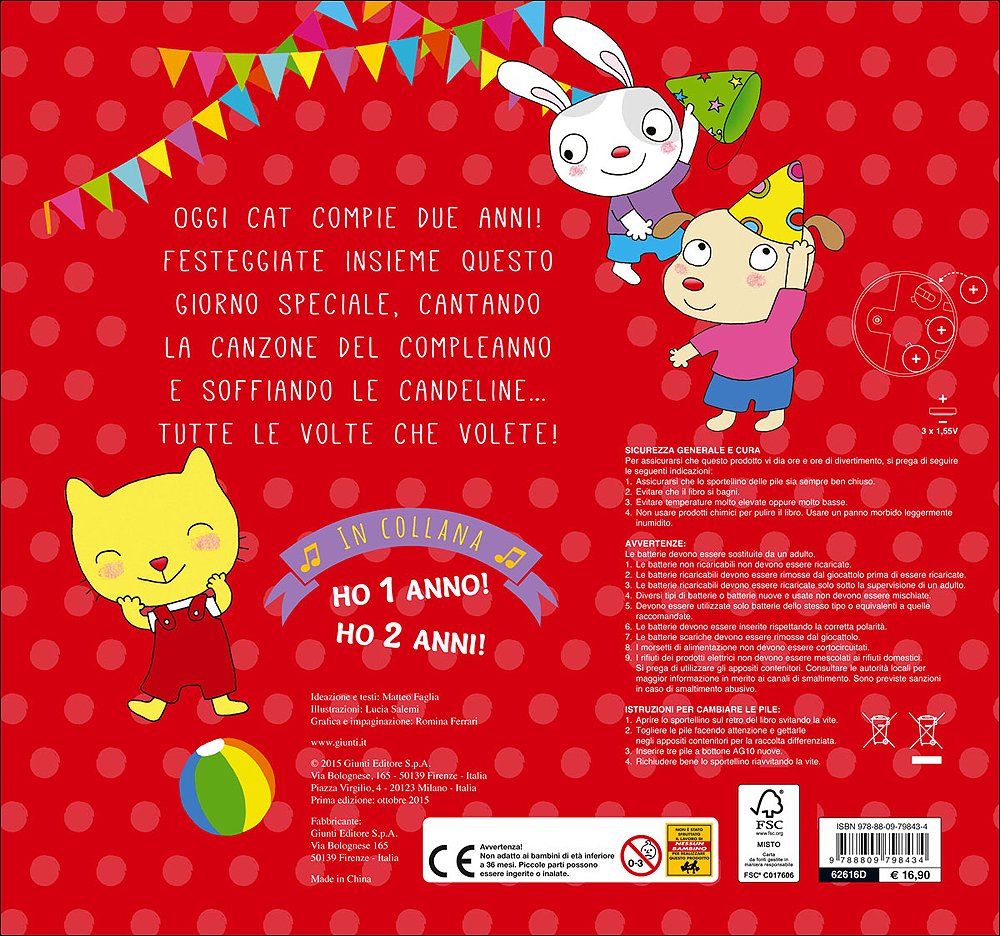 Libro - Ho 2 anni! - Matteo, Faglia
