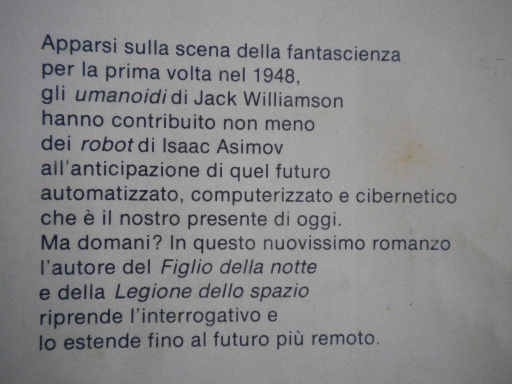 Libro - Il ritorno degli umanoidi Mondadori Urania 917 UR # - Jack Williamson