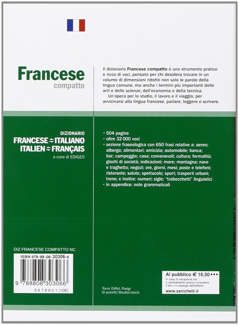 Libro - Francese compatto Dizionario francese-italiano, italiano-fra