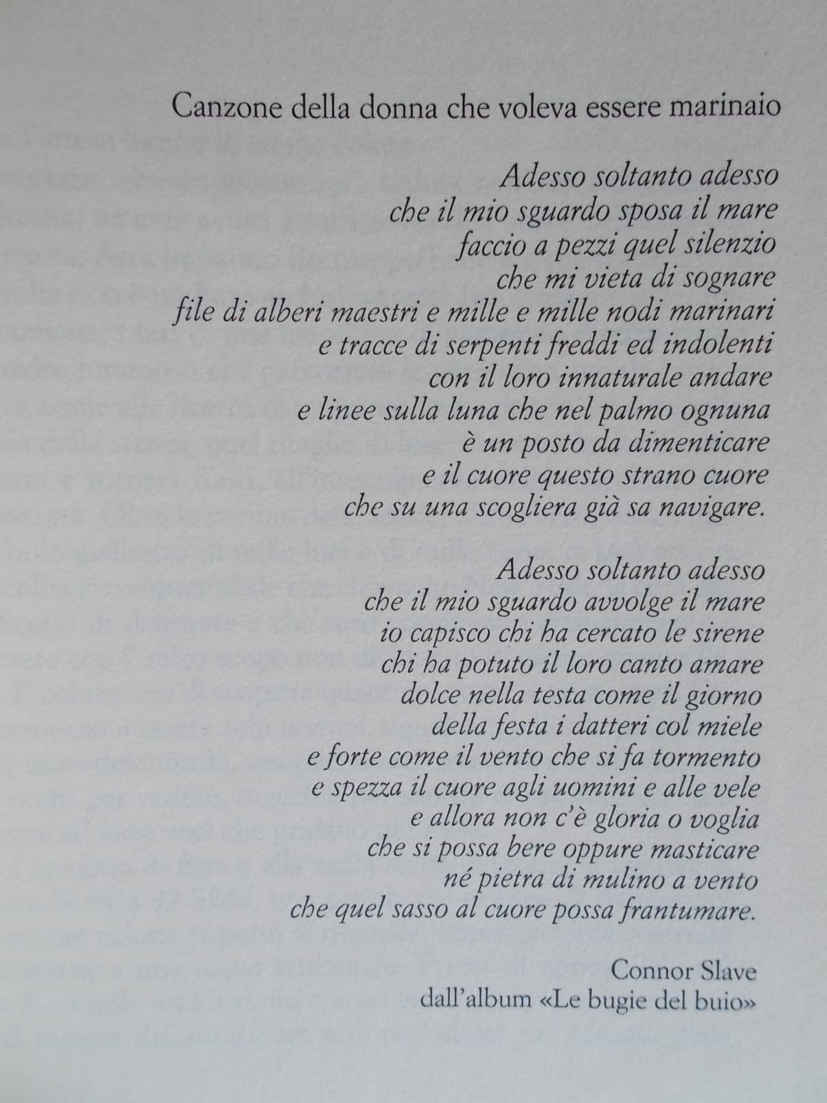 Niente di vero tranne gli occhi