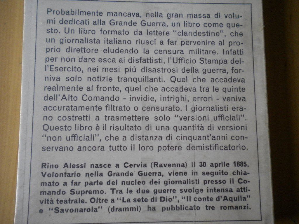 DALL'ISONZO AL PIAVE