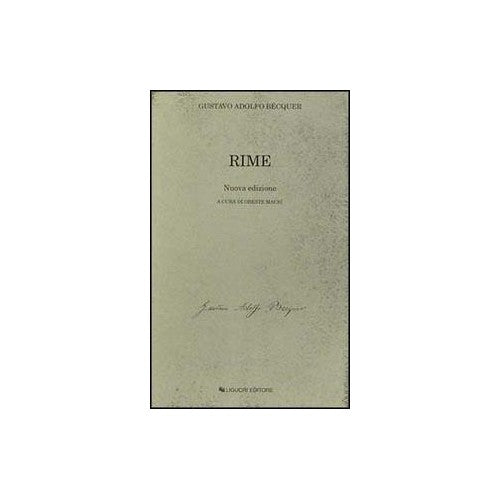 Libro - Rime - Bécquer, Gustavo Adolfo