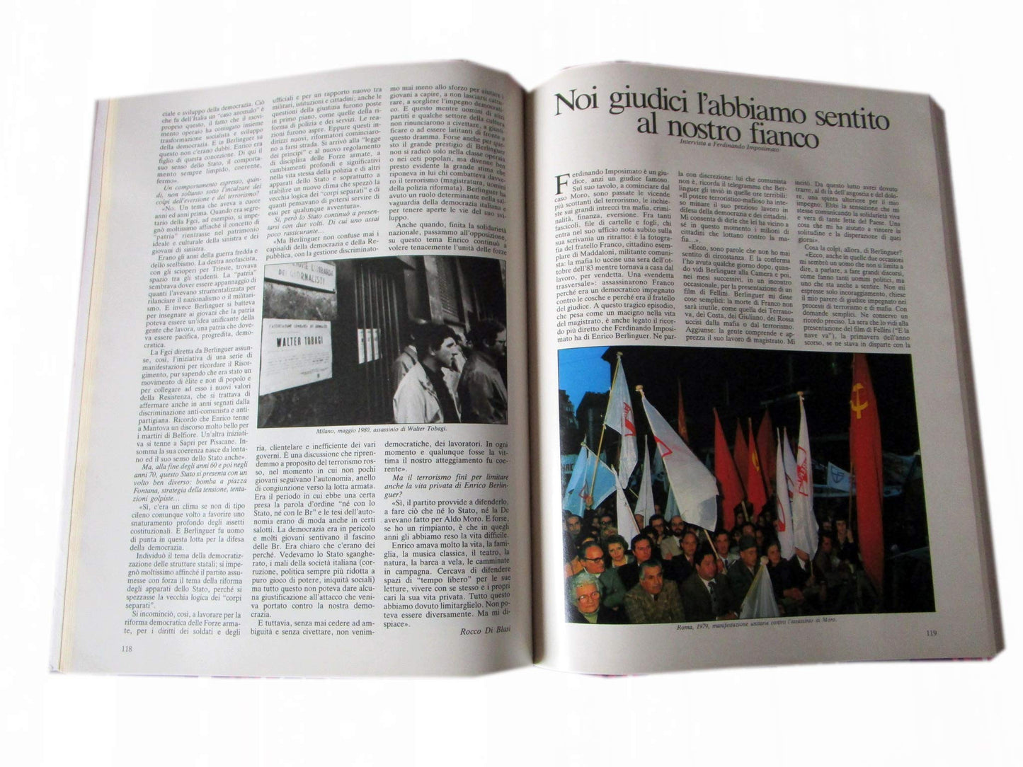 ENRICO BERLINGUER - EDIZIONI L'UNITA' SPA COLLANA DOCUMENTI