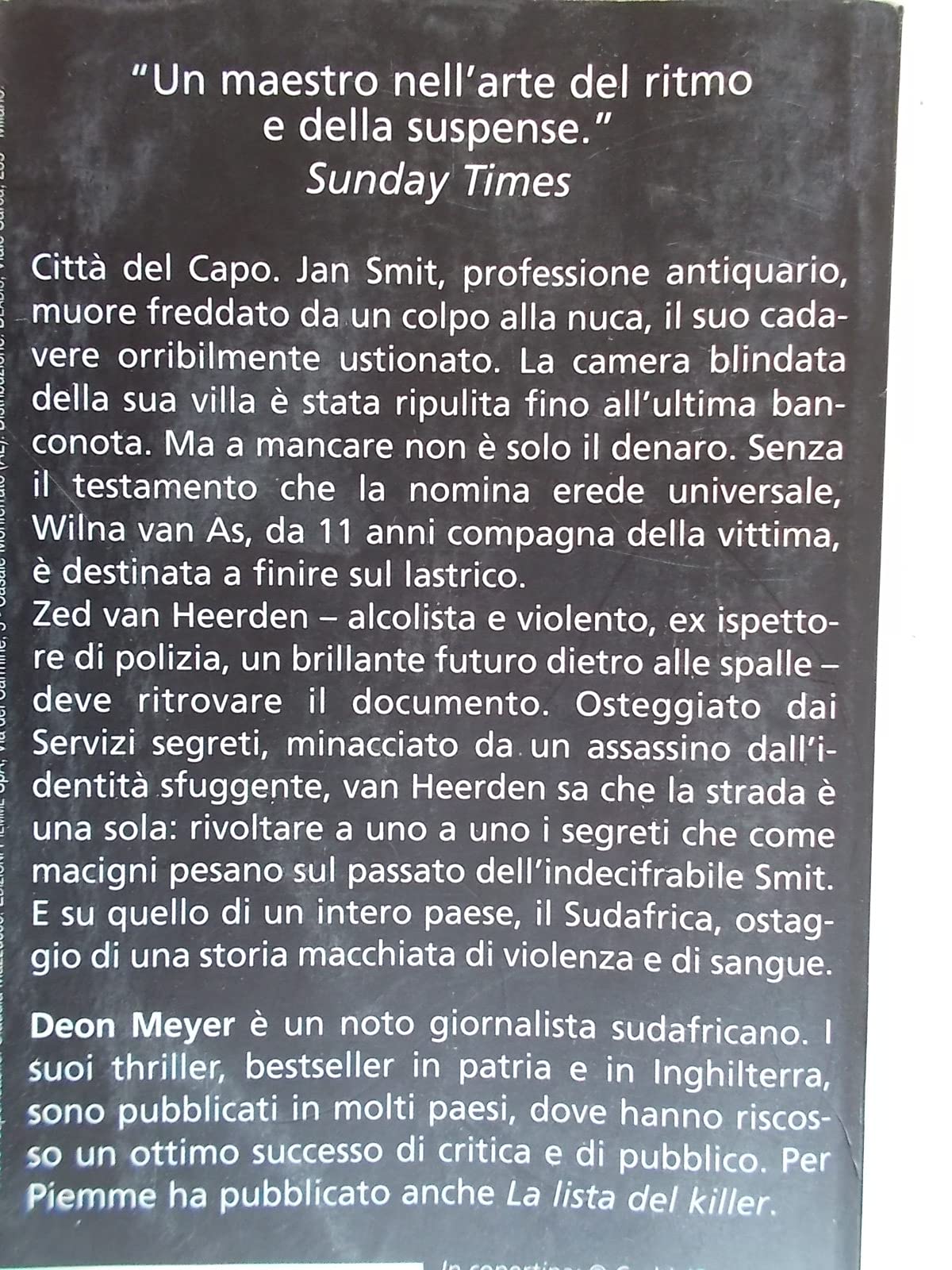Il sapore del sangue