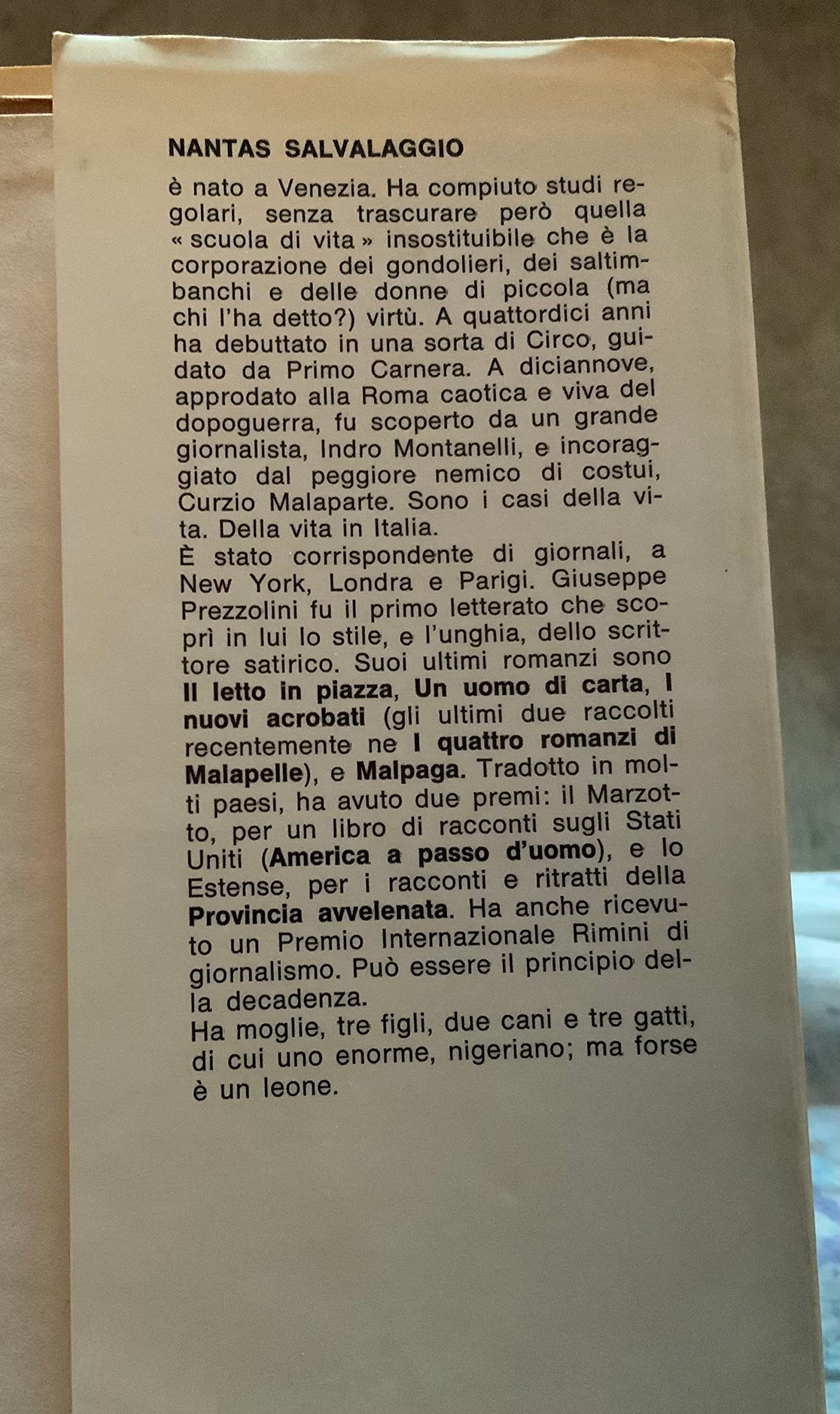 Libro - Il campiello sommerso - Salvalaggio, Nantas