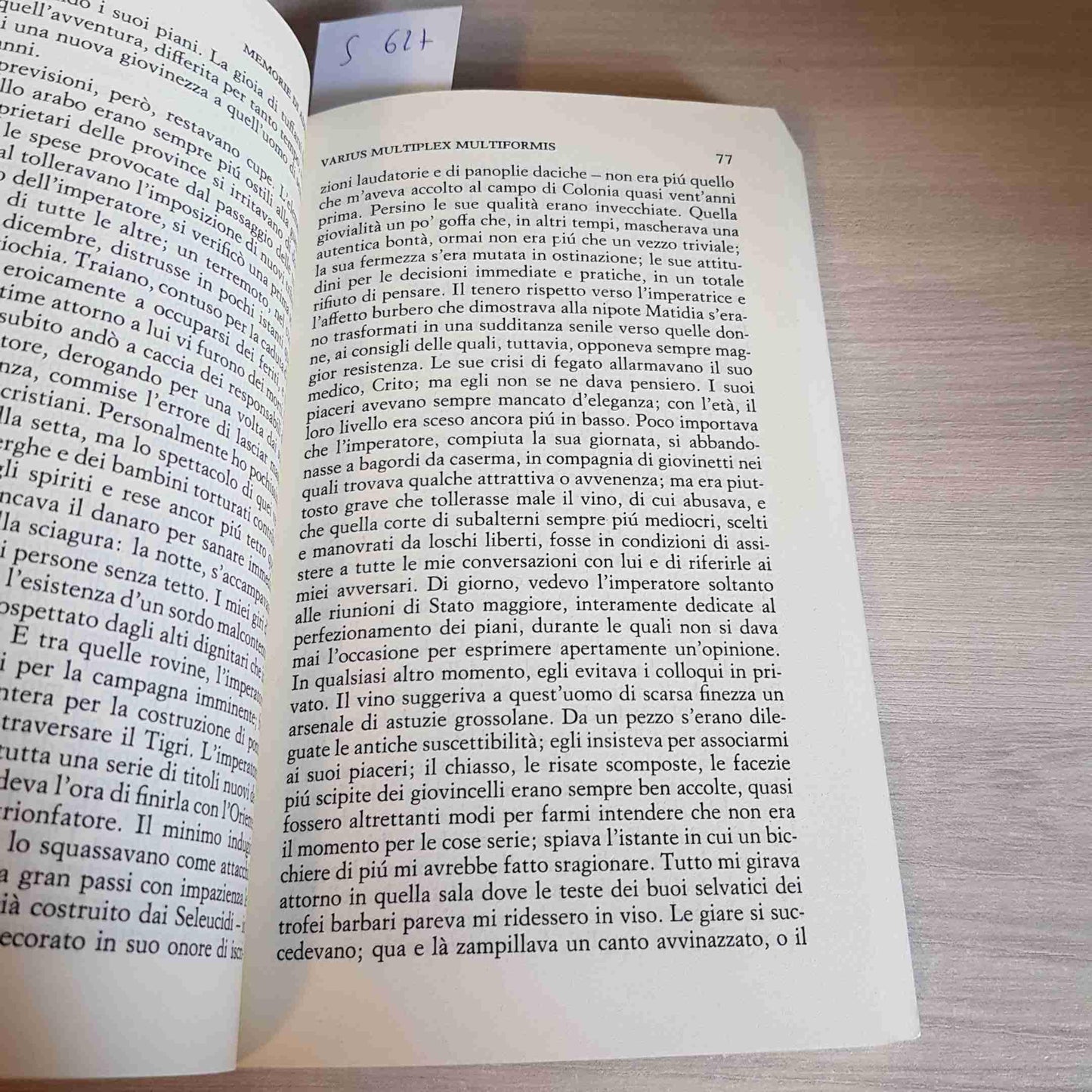 Libro - Memorie di Adriano. Seguite da Taccuini di appunti - Yourcenar, Marguerite