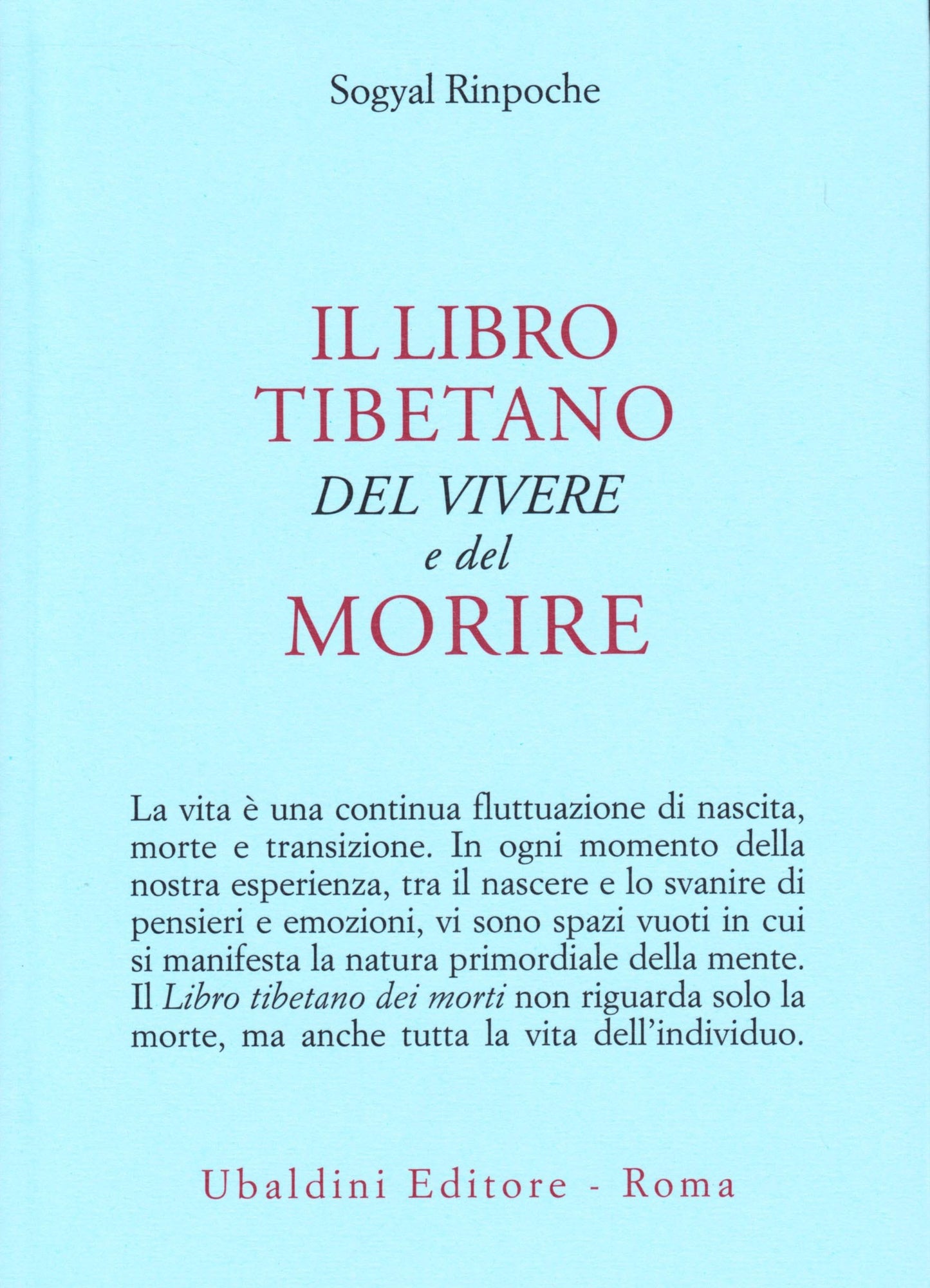 Il libro tibetano del vivere e del morire