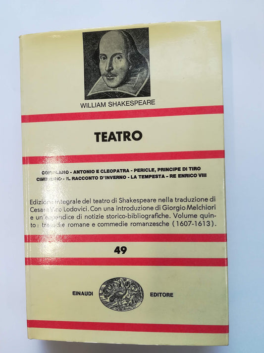 Libro - Teatro Coriolano-Antonio e Cleopatra- - Shakespeare, William