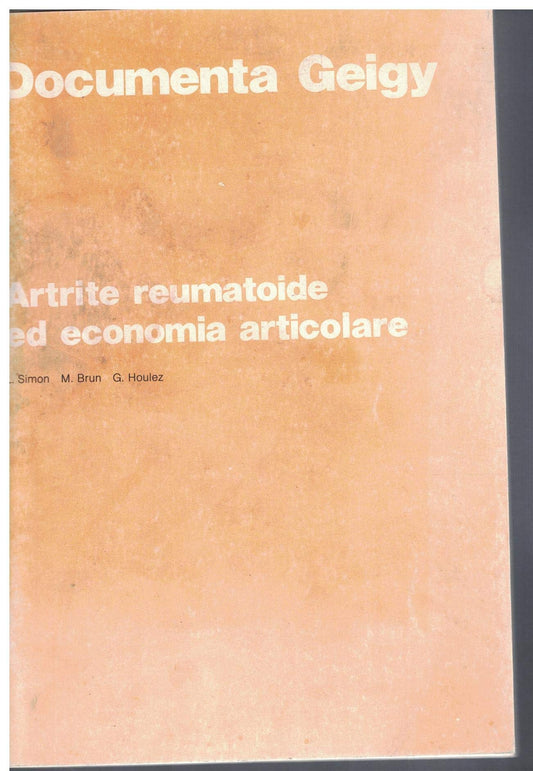 Libro - ARTRITE REUMATOIDE ED ECONOMI - L. Simon, M. brun, G. houlez