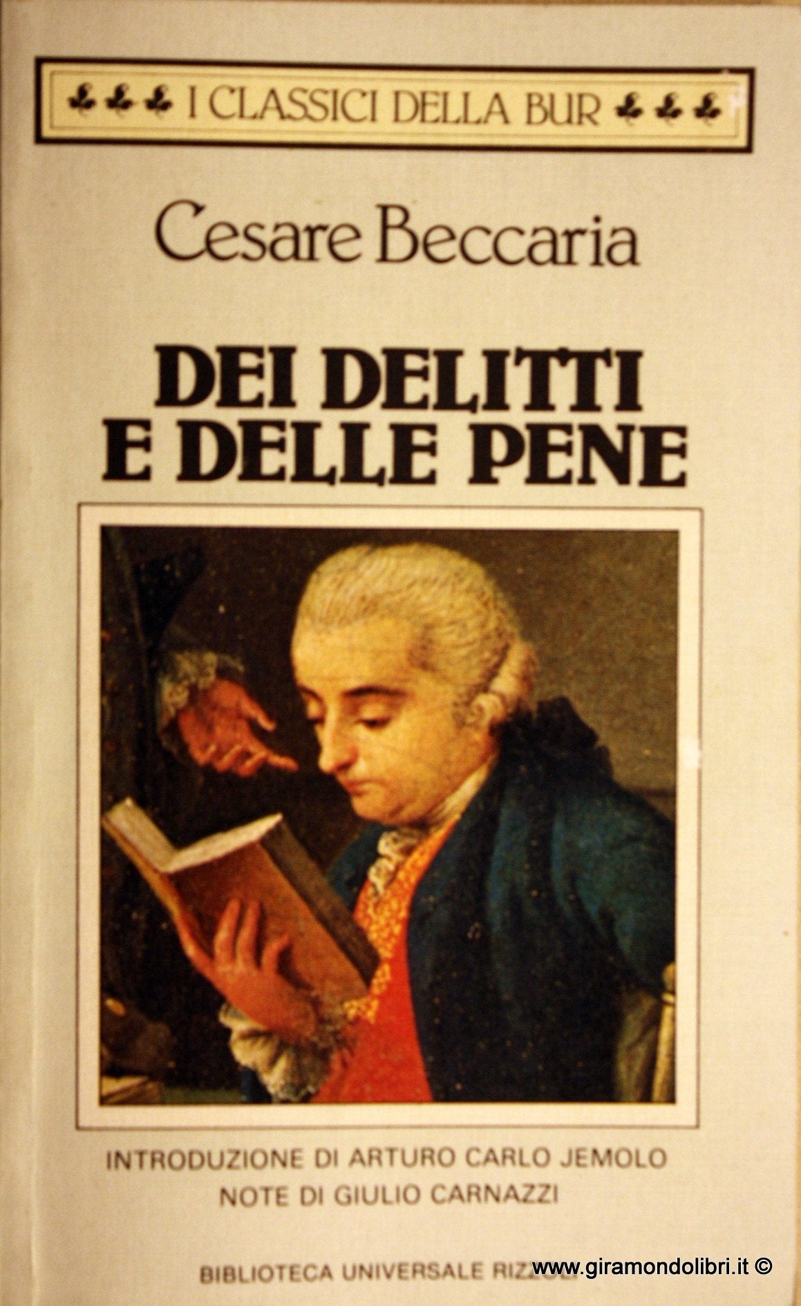 Libro - Dei delitti e delle pene - Beccaria, Cesare