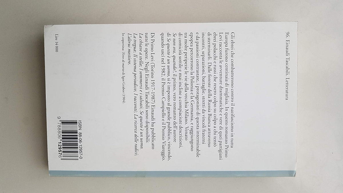Libro - Se non ora,quando? - Primo, Levi