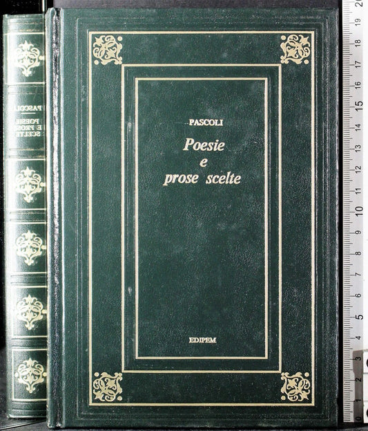 Libro - POESIE E PROSE SCELTE - Pascoli