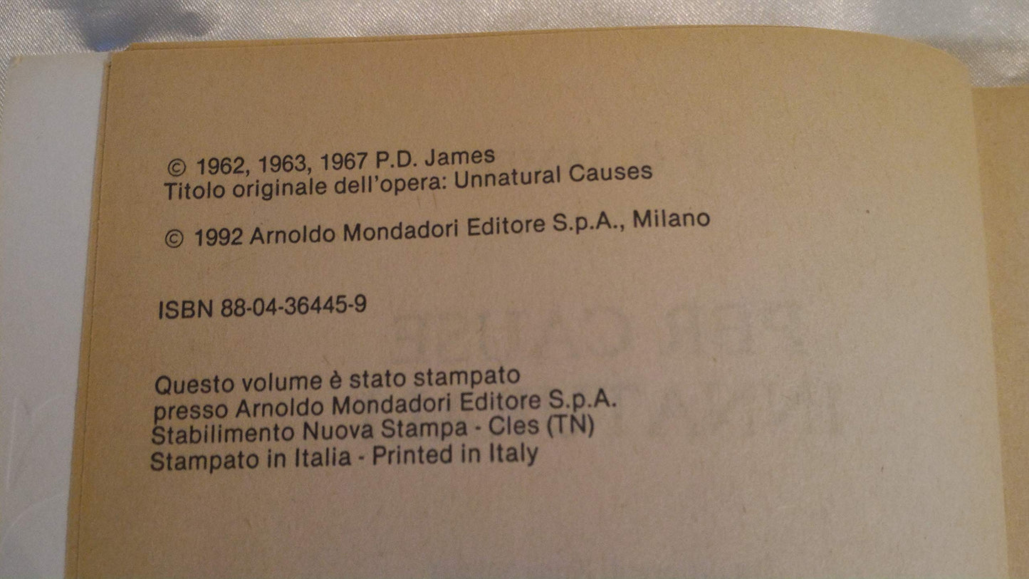 Libro - Per cause innaturali - James, P. D.